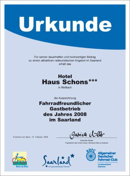 Hotel Haus Schons Mettlach Exterior photo