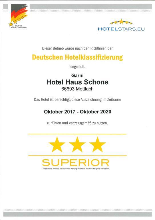 Hotel Haus Schons Mettlach Exterior photo